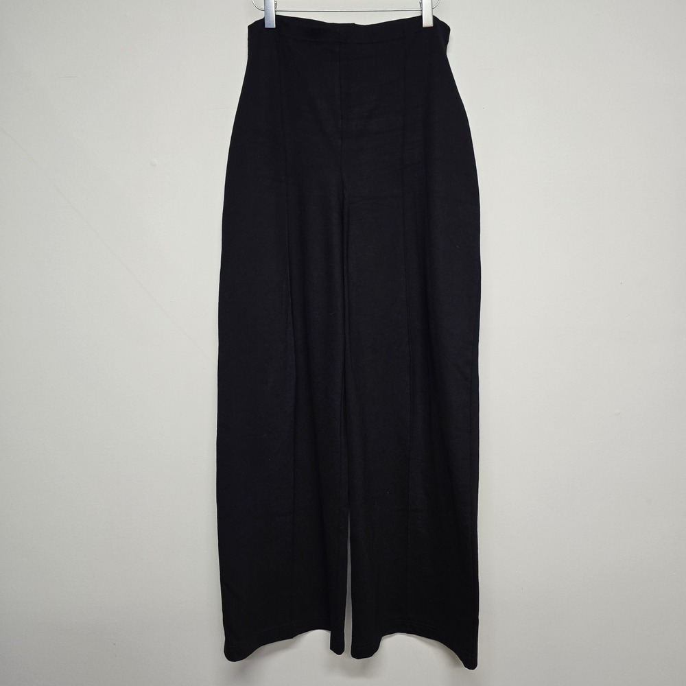 Ripley Rader Wide Leg Pant Womens 4 Large Black Stretch Pull On Minimalist